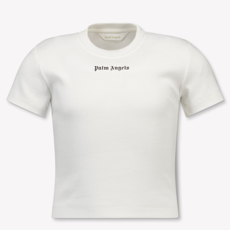 Palm Angels Kinder Mädchen T-Shirt Grauweiß