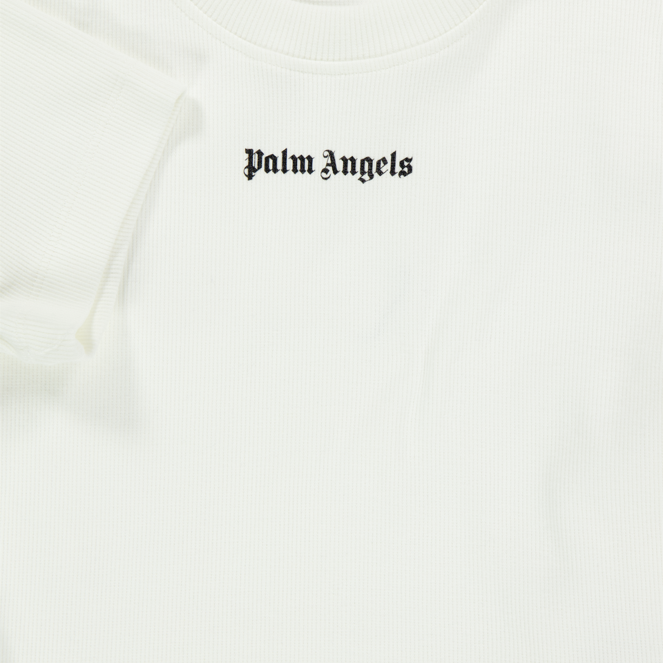 Palm Angels Kinder Mädchen T-Shirt Grauweiß