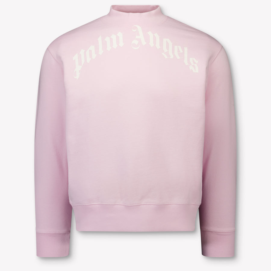 Palm Angels Enfant Filles Pull Rose Léger