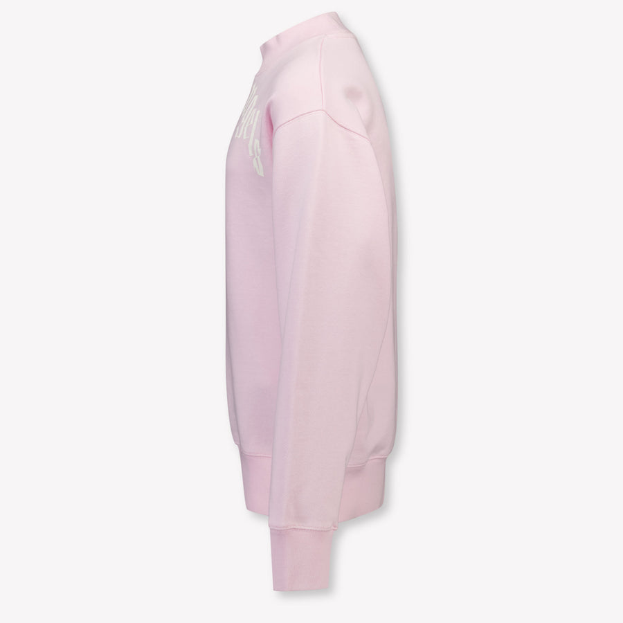 Palm Angels Enfant Filles Pull Rose Léger