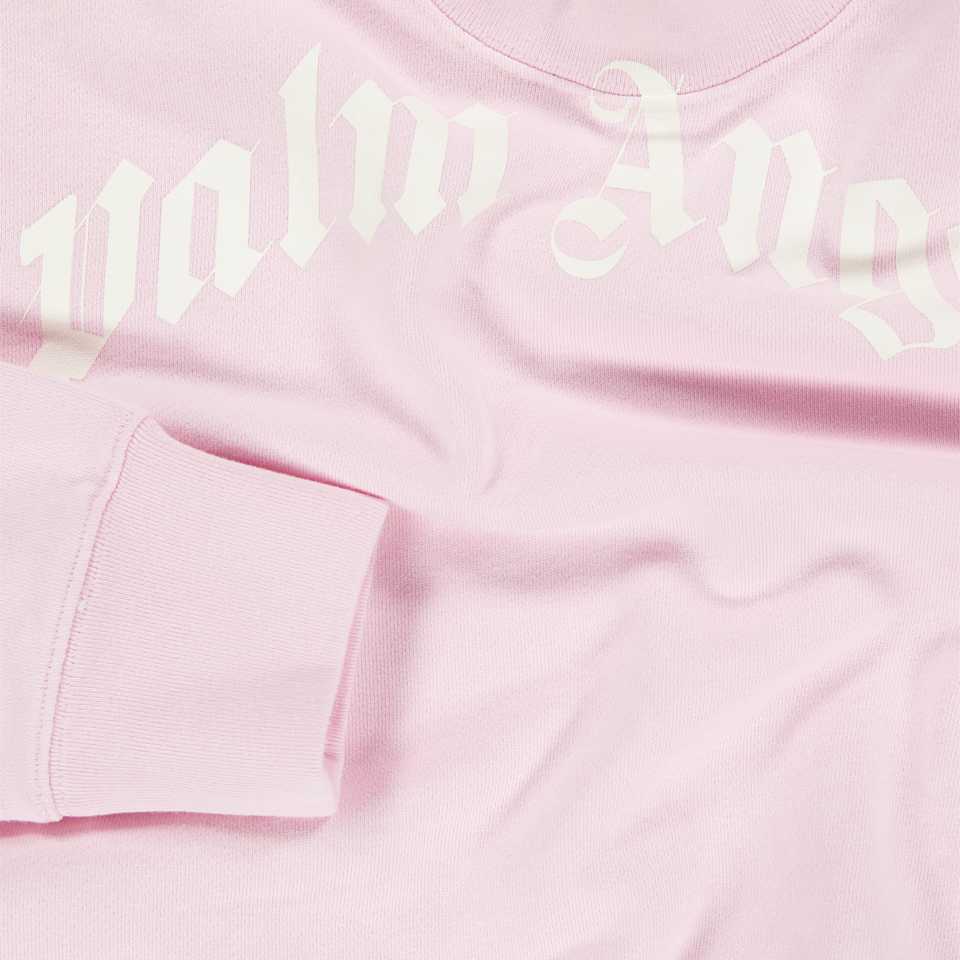 Palm Angels Ragazzo Ragazze Maglione in Rosa Chiaro