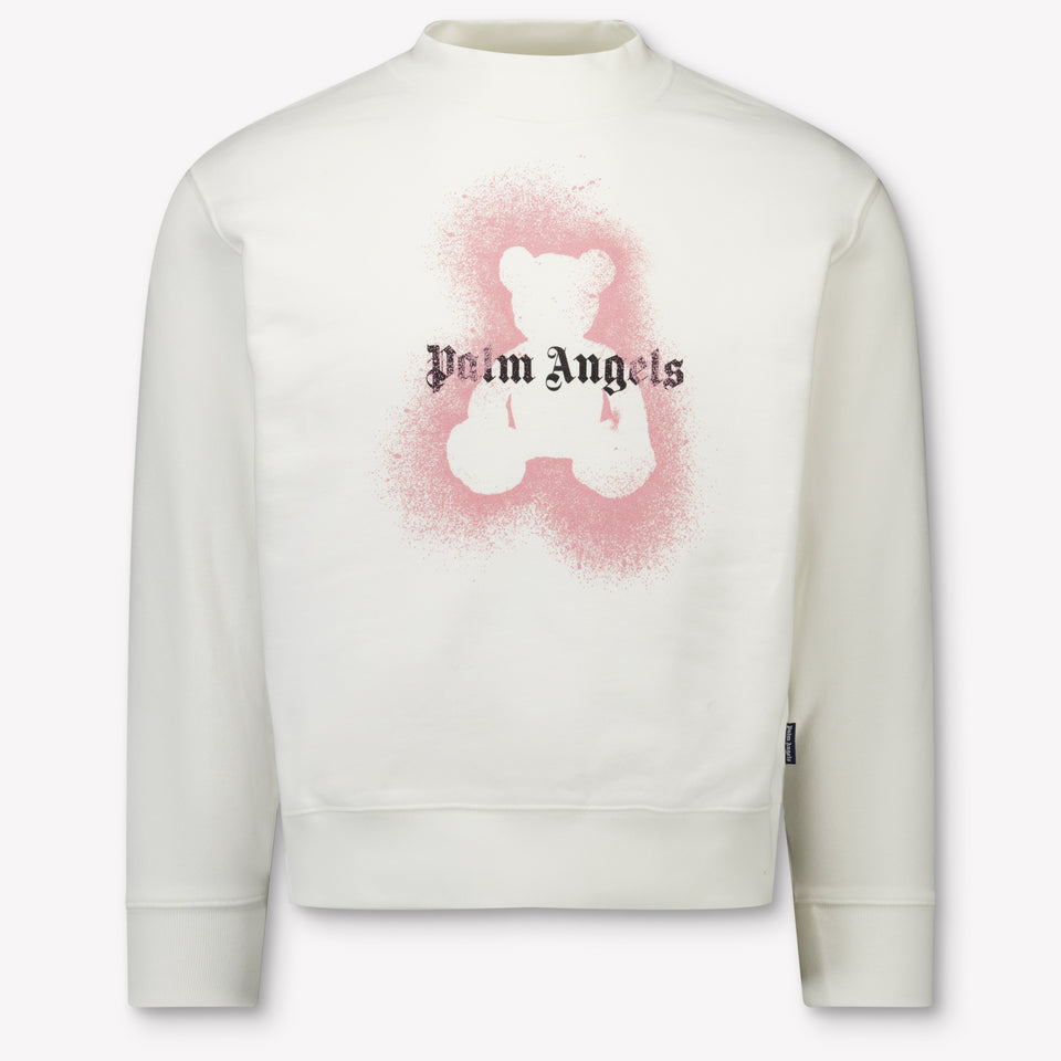 Palm Angels Kids Girls Sweater Offwhite