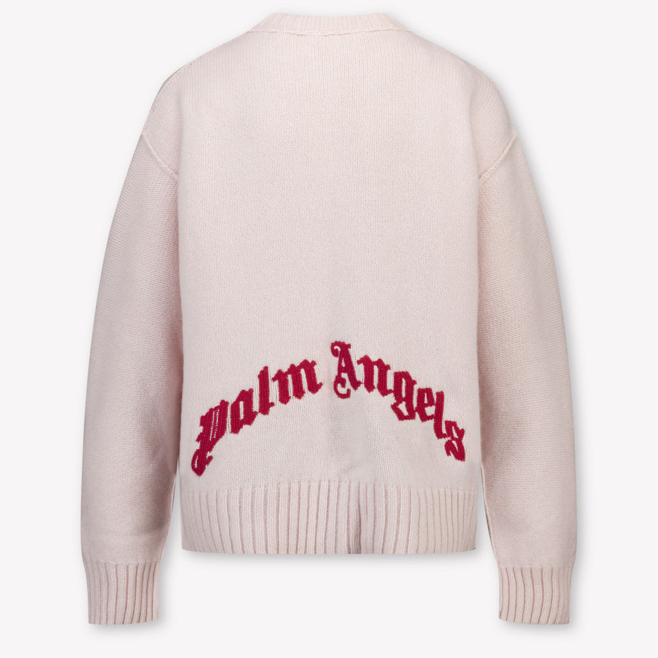 Palm Angels Ragazzo Ragazze Maglione in Rosa Chiaro