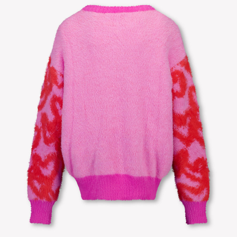 Palm Angels Enfant Filles Pull Rose Léger
