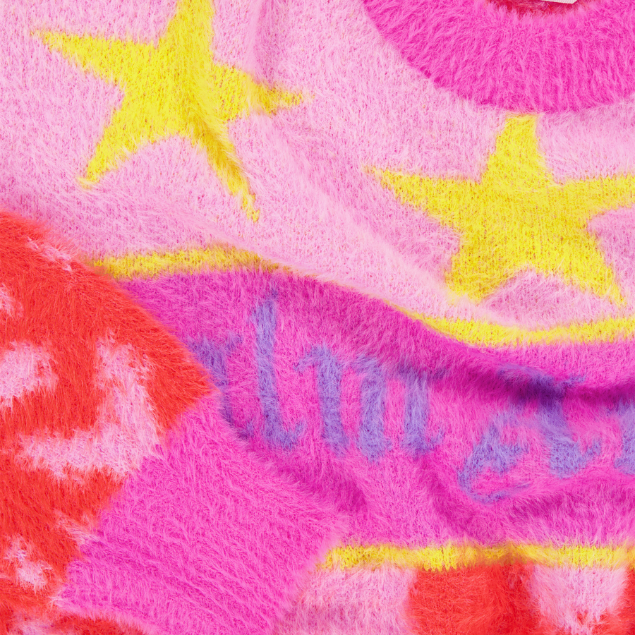 Palm Angels Enfant Filles Pull Rose Léger