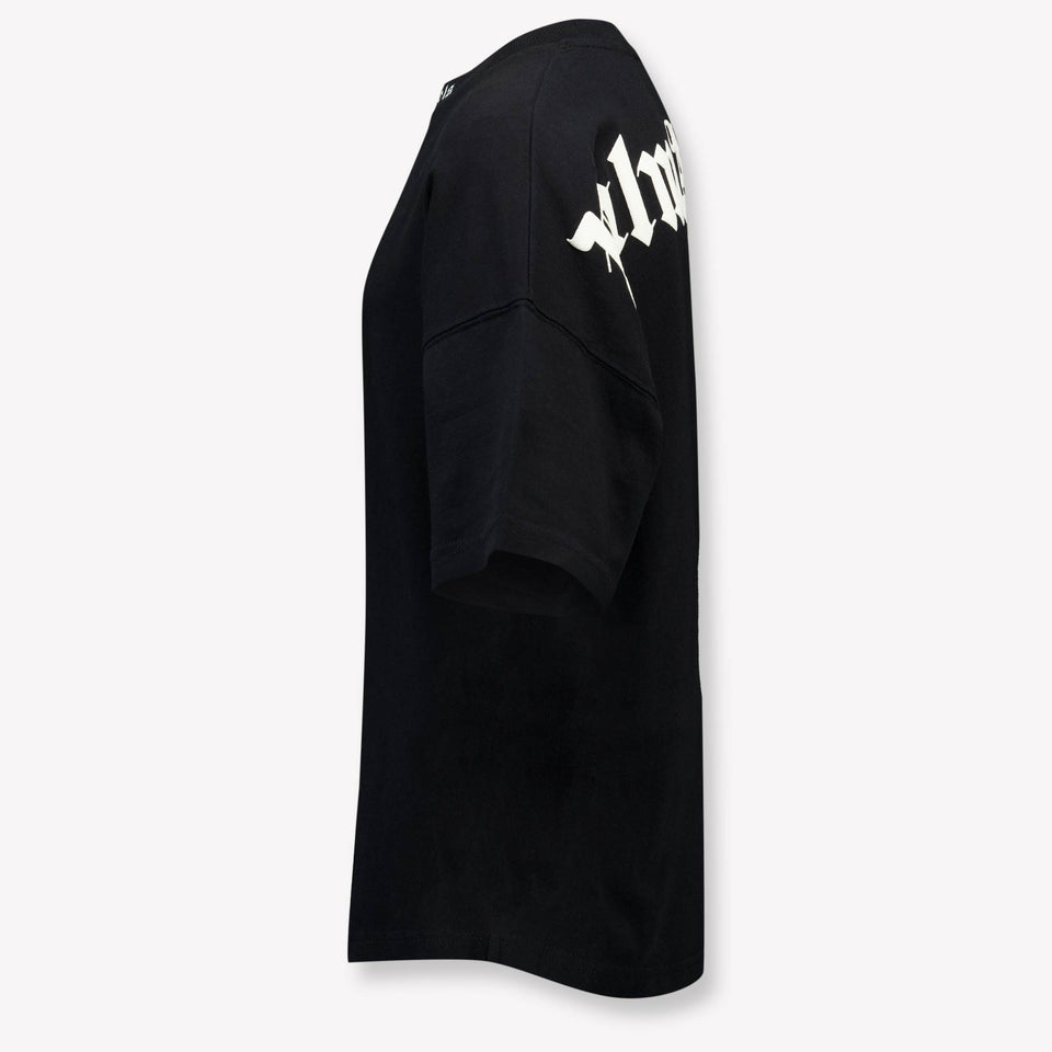 Palm Angels Kinder Jongens T-Shirt In Zwart