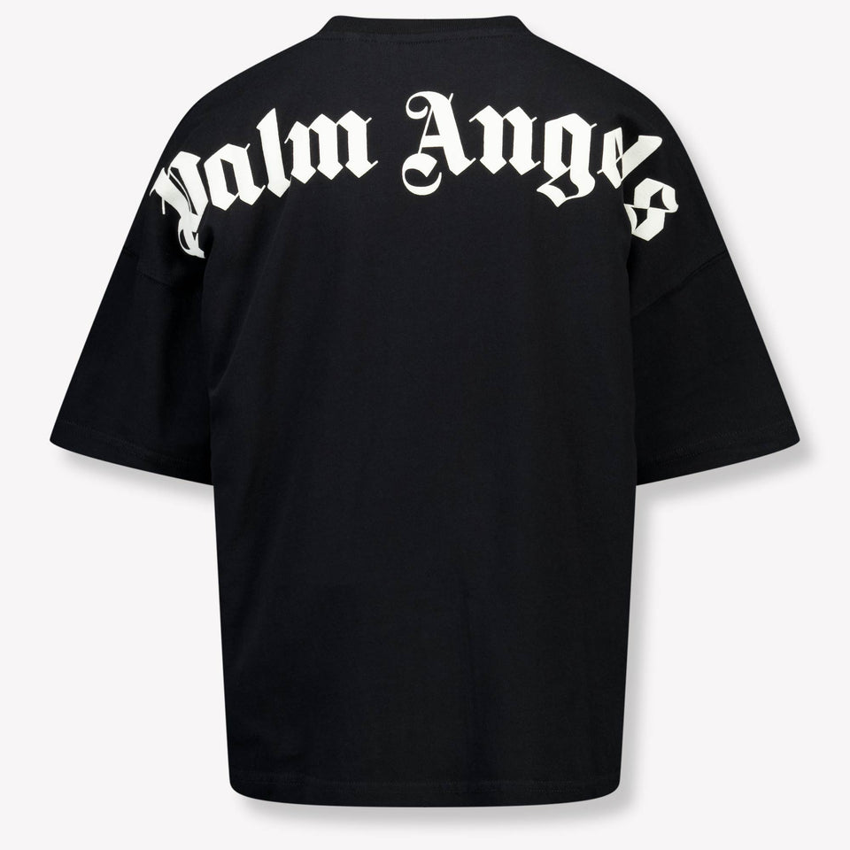 Palm Angels Kinder Jongens T-Shirt In Zwart