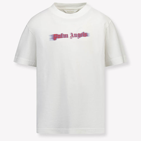 Palm Angels Enfant Garçons T-shirt en blanc