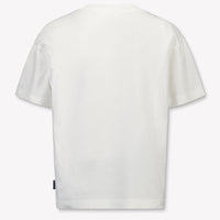 Palm Angels Kinder Jongens T-Shirt In Off White