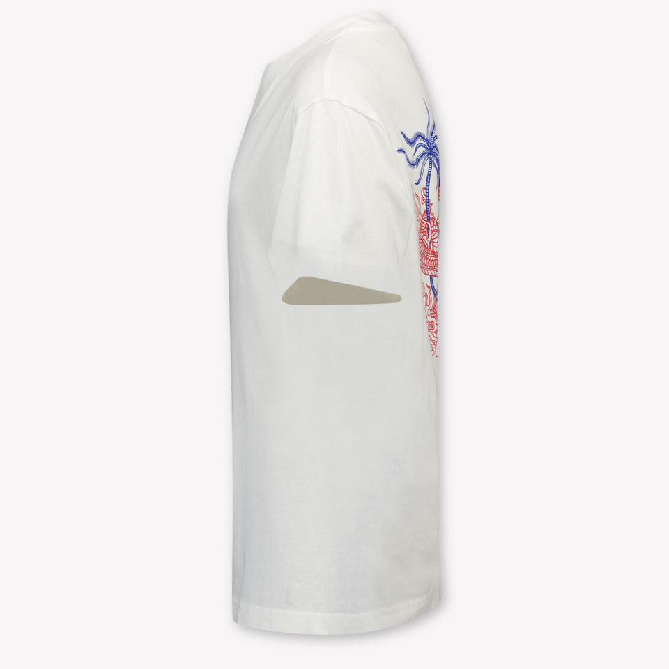 Palm Angels Kids Boys  T-Shirt Offwhite