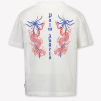 Palm Angels Enfant Garçons T-shirt en blanc