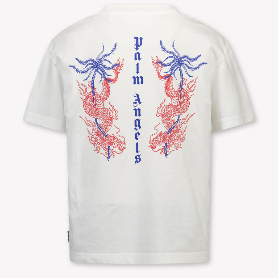 Palm Angels Enfant Garçons T-shirt en blanc