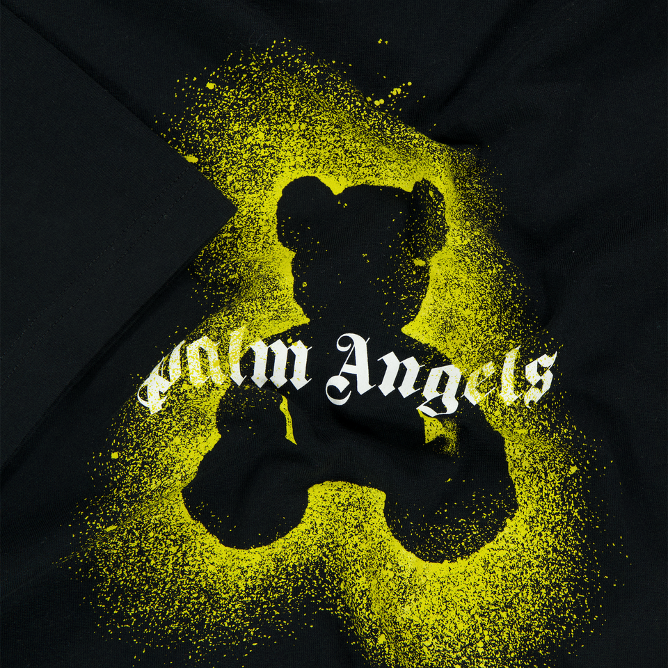 Palm Angels Kids Boys  T-Shirt Black