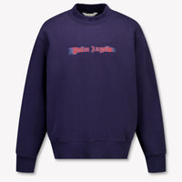 Palm Angels Enfant Garçons Pull Navy