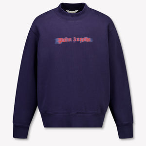 Palm Angels Enfant Garçons Pull Navy