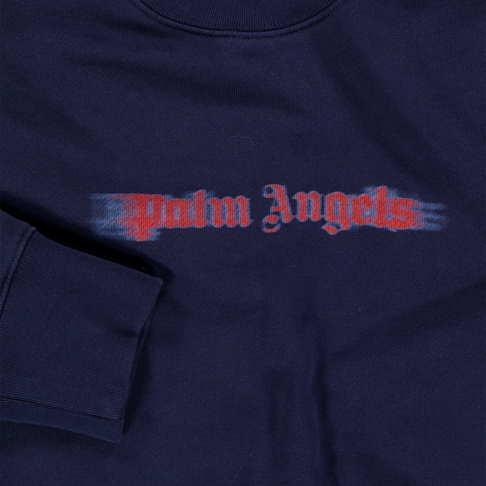 Palm Angels Ragazzo Ragazzi Maglione in Navy