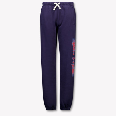 Palm Angels Kids Boys  Pants Navy