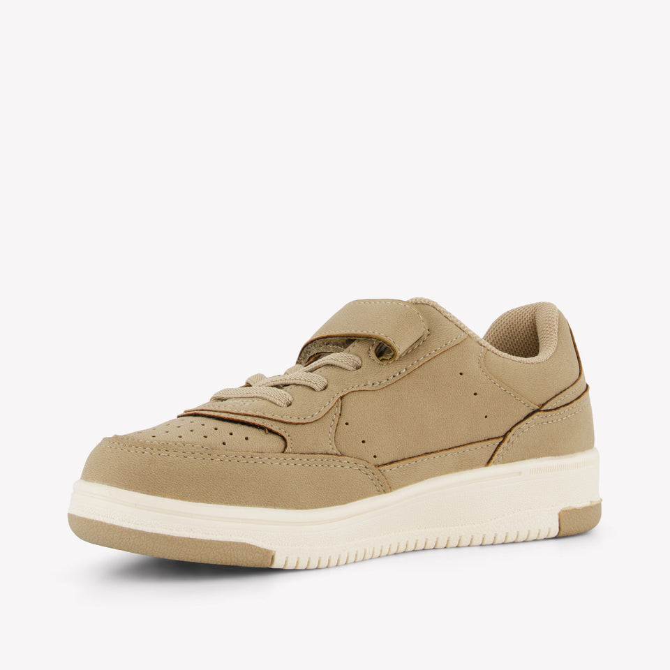 Ralph Lauren Masters Court Ii Jongens Sneakers In Beige