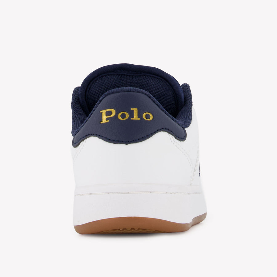 Ralph Lauren Tubercule Garçons Baskets Blanc