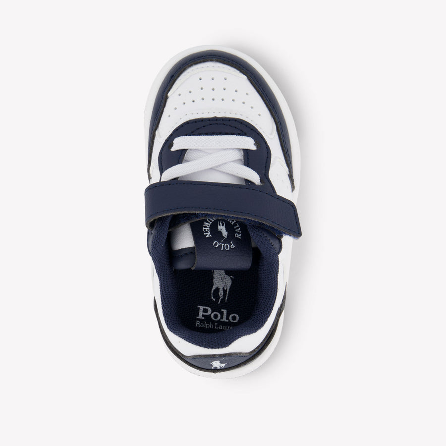 Ralph Lauren Masters Court II Garçons Baskets Blanc