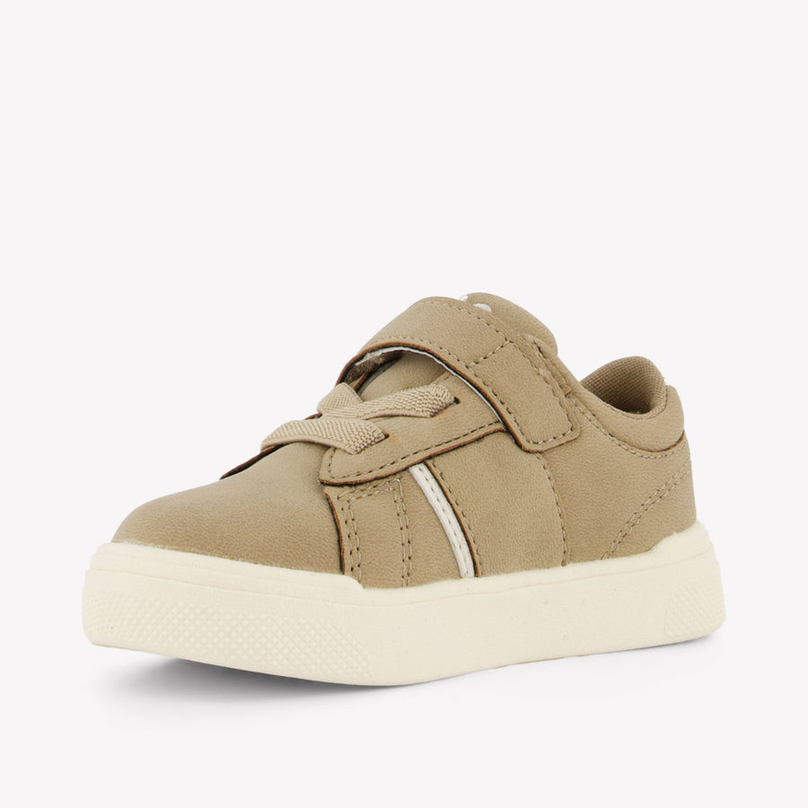 Ralph Lauren Fret Garçons Baskets Beige Clair