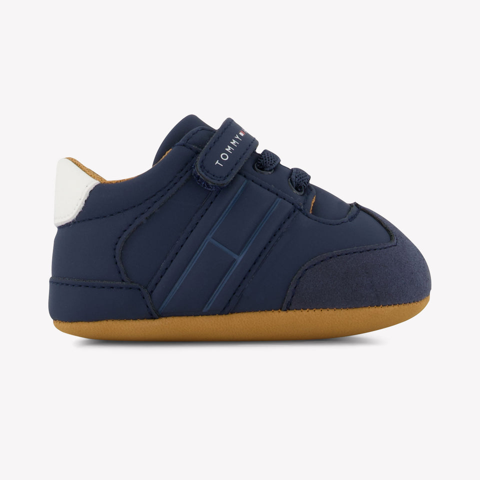 Tommy Hilfiger Bébé Garçons Baskets Bleu Foncé