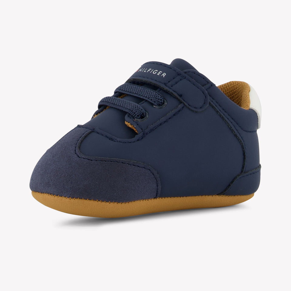 Tommy Hilfiger Bébé Garçons Baskets Bleu Foncé