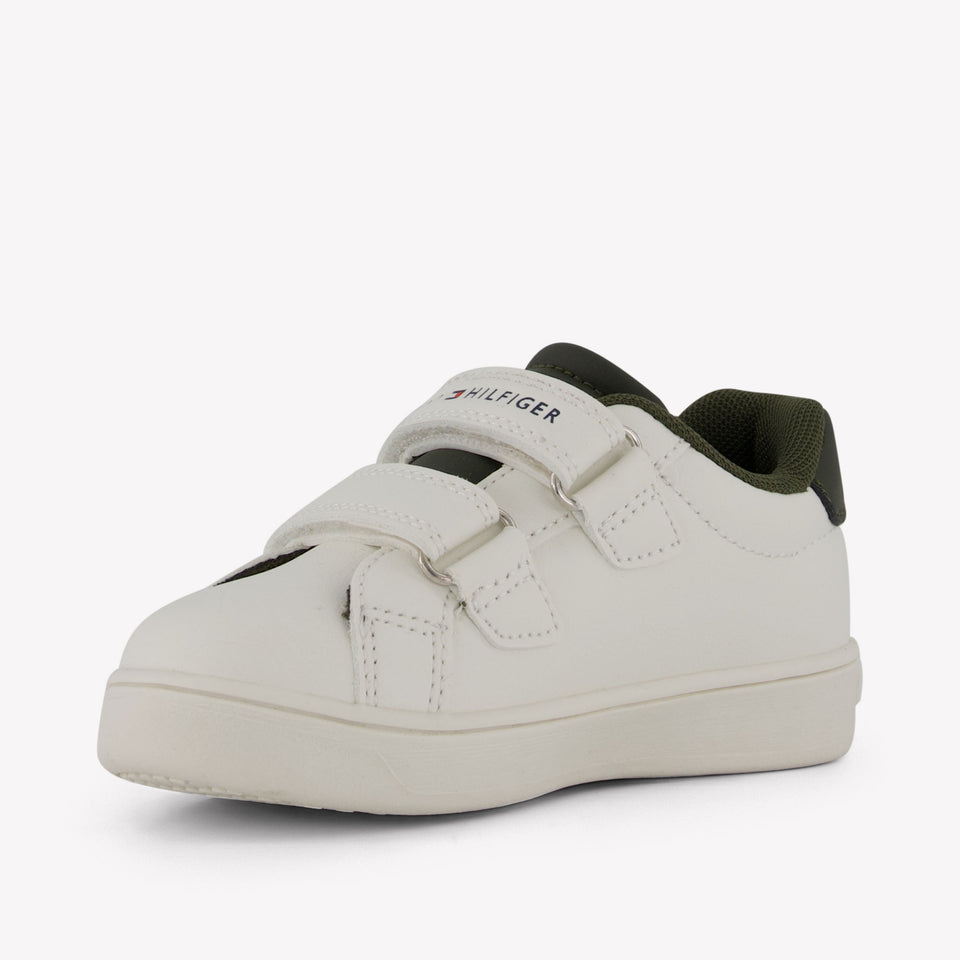 Tommy Hilfiger Garçons Baskets en blanc