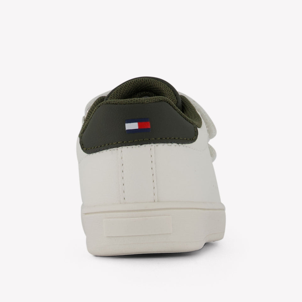 Tommy Hilfiger Garçons Baskets en blanc