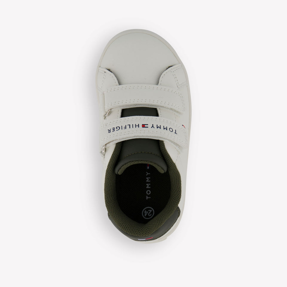 Tommy Hilfiger Garçons Baskets en blanc
