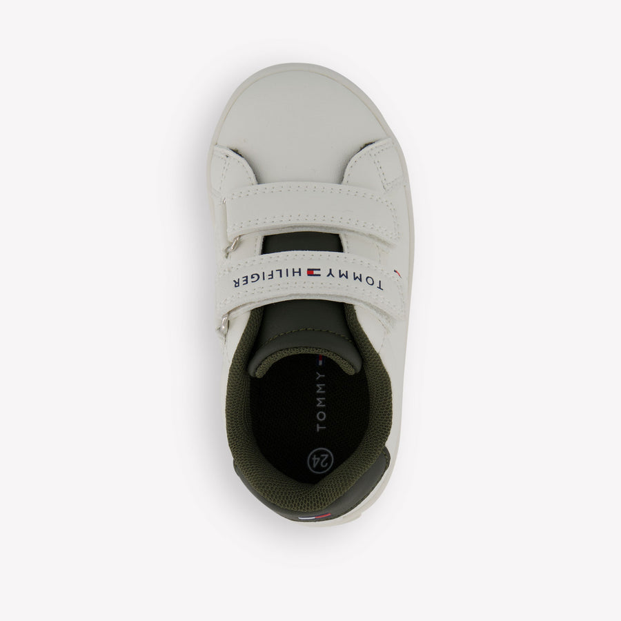 Tommy Hilfiger Garçons Baskets en blanc
