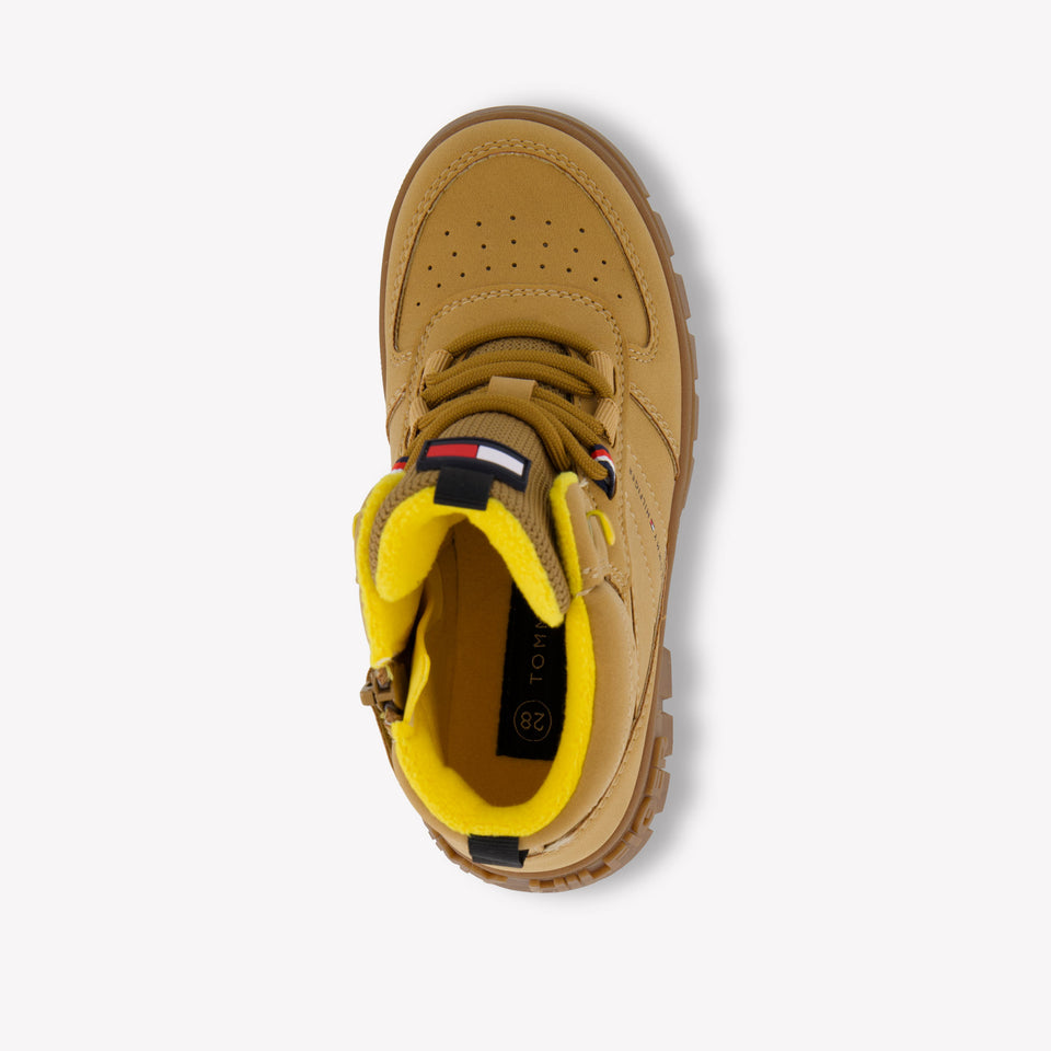 Tommy Hilfiger Ragazzi Stivali da neve dentro Cammello