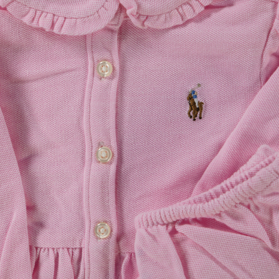 Ralph Lauren Baby Mädchen Kleid Hellrosa