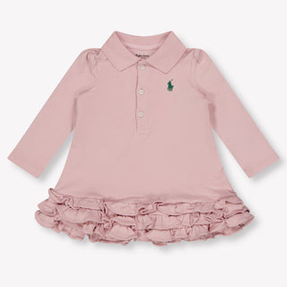 Ralph Lauren Bebé Chicas Vestido Rosa
