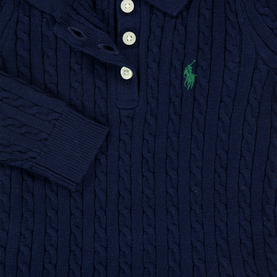 Ralph Lauren Baby Mädchen Kleid Marineblau