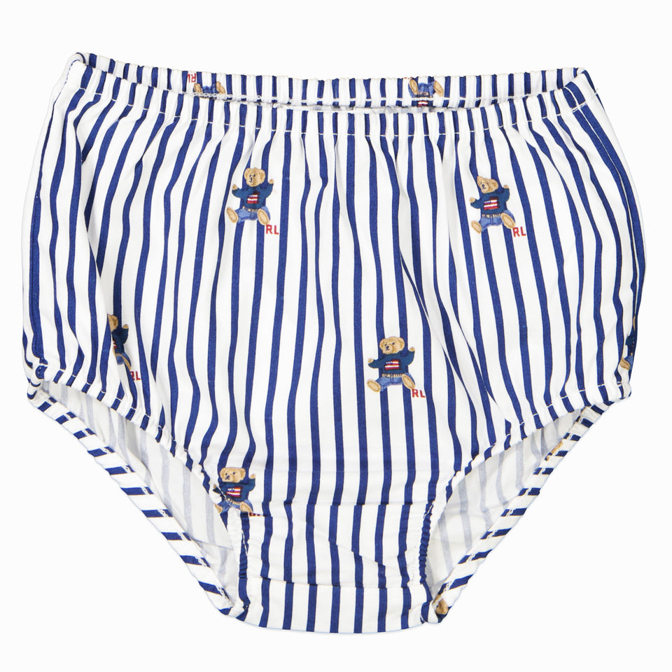 Ralph Lauren Bebé Chicas Vestido Navy