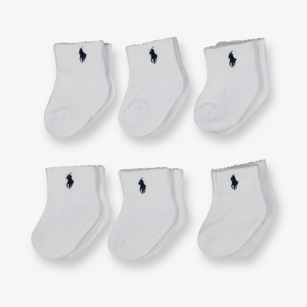 Ralph Lauren bebe Chicos Calcetines adentro Blanco