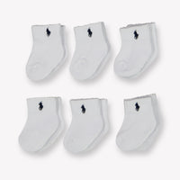 Ralph Lauren bebe Chicos Calcetines adentro Blanco