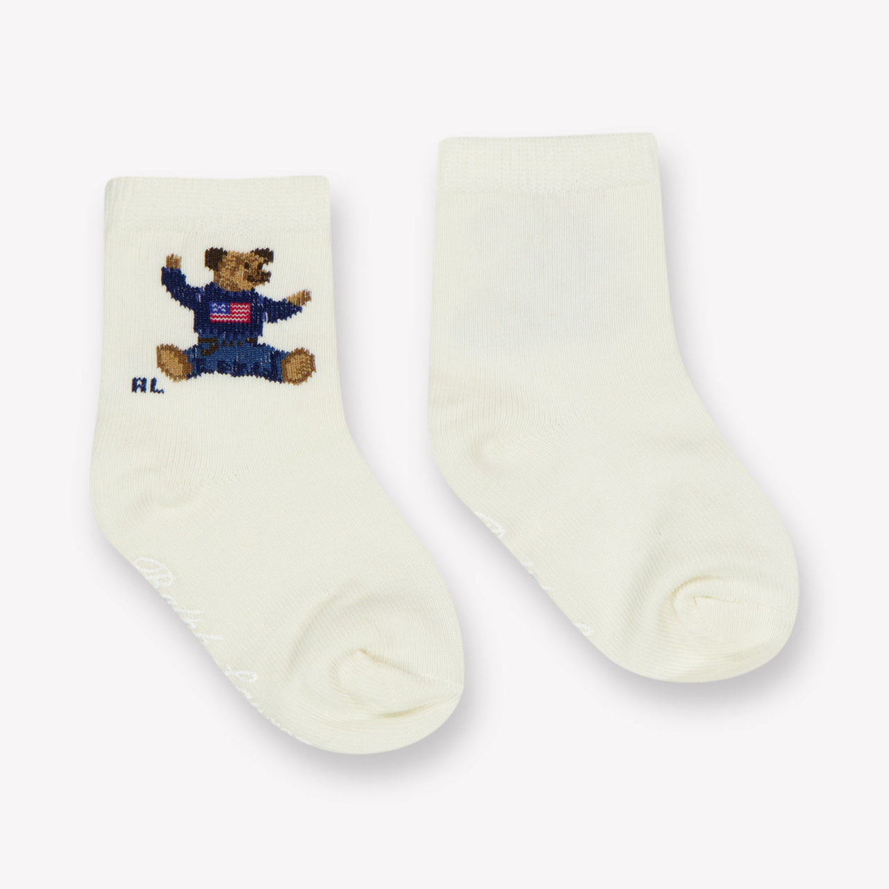 Ralph Lauren Baby Unisex Sokjes In Off White