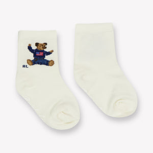 Ralph Lauren Baby Unisex Sokjes In Off White