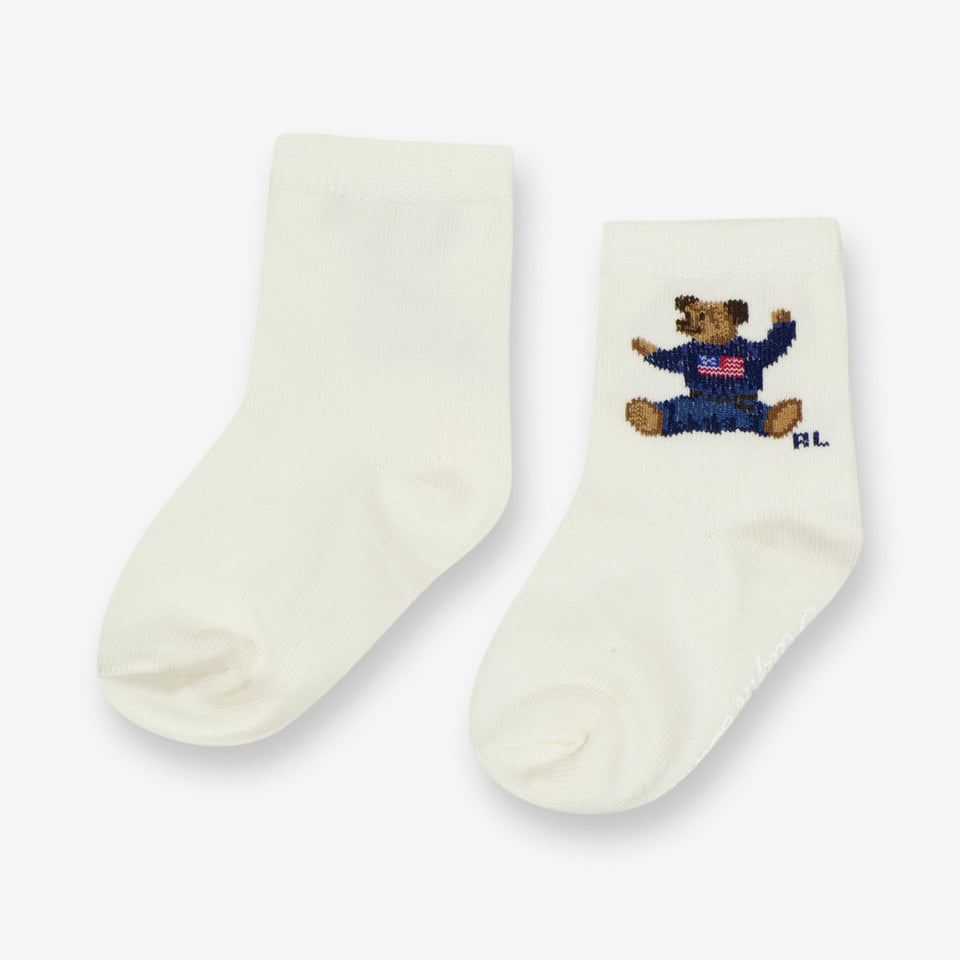 Ralph Lauren Baby Unisex Socks  Offwhite