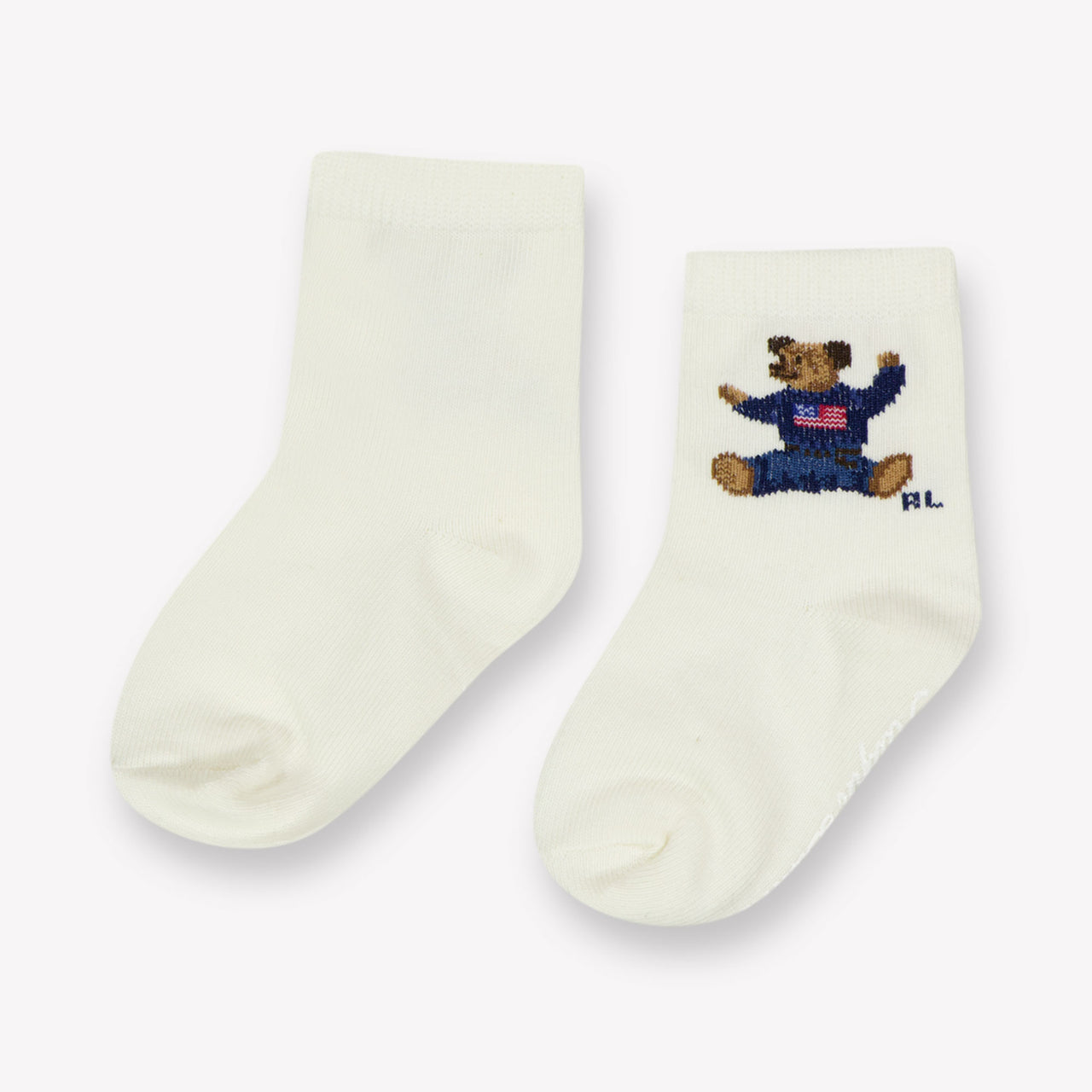 Ralph Lauren Baby Unisex Sokjes In Off White