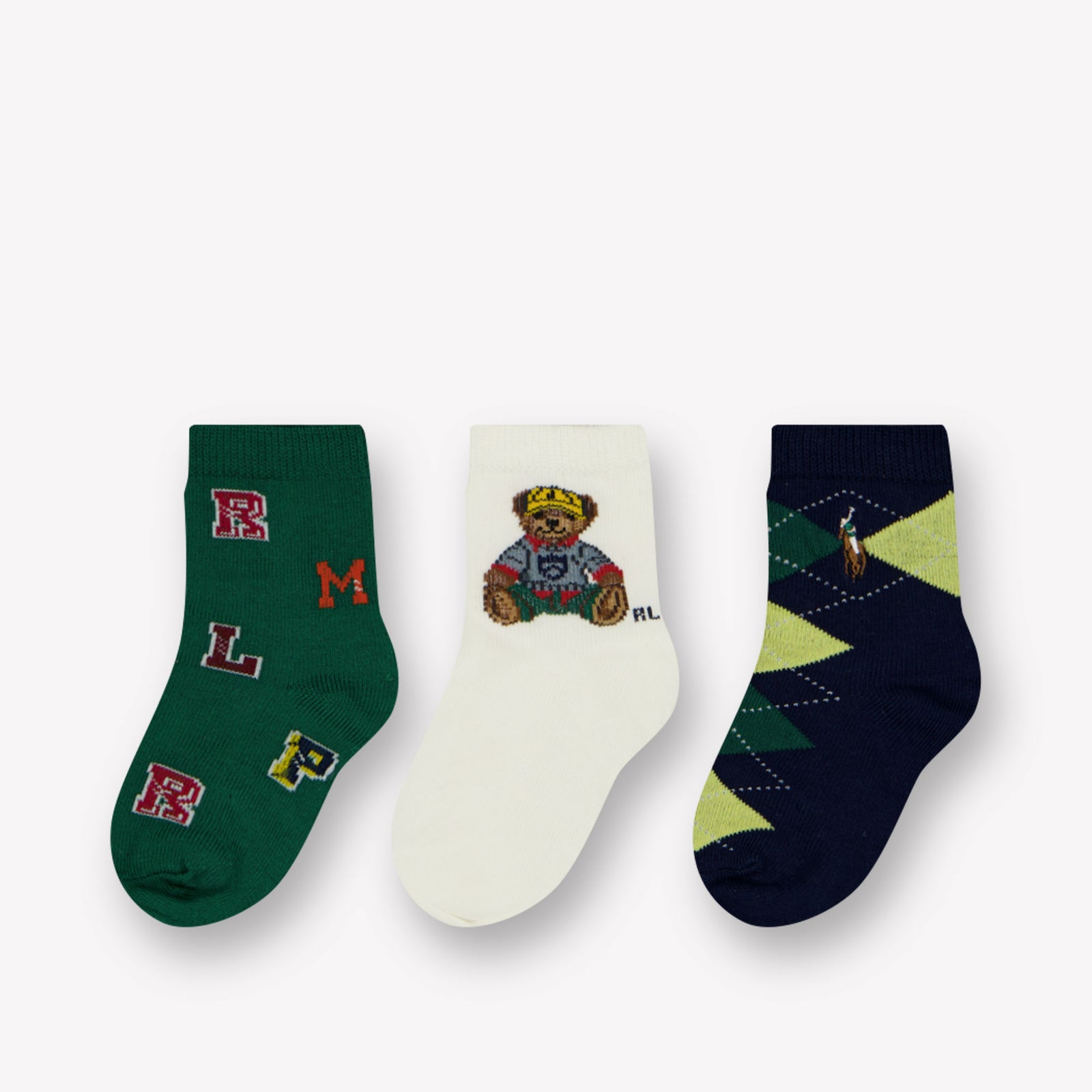 Ralph Lauren Bebé Chicos Calcetines Ecru