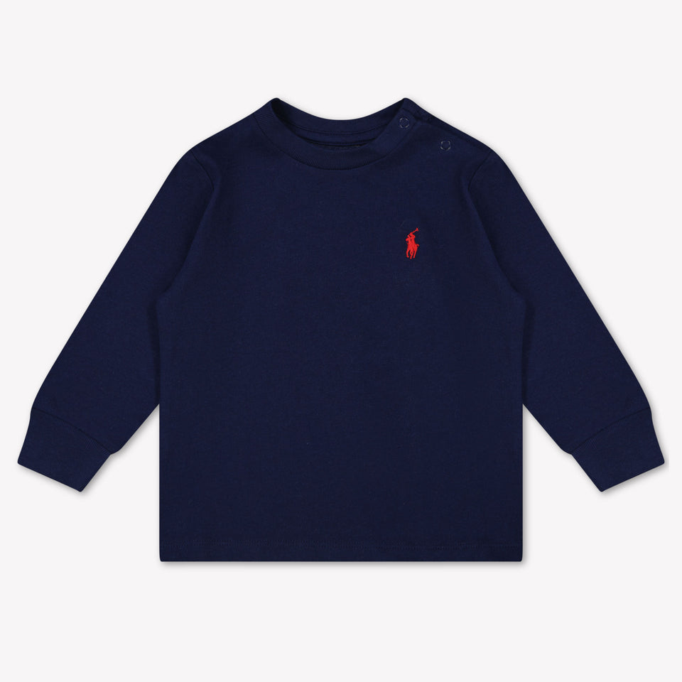 Ralph Lauren Baby Jongens T-Shirt In Navy