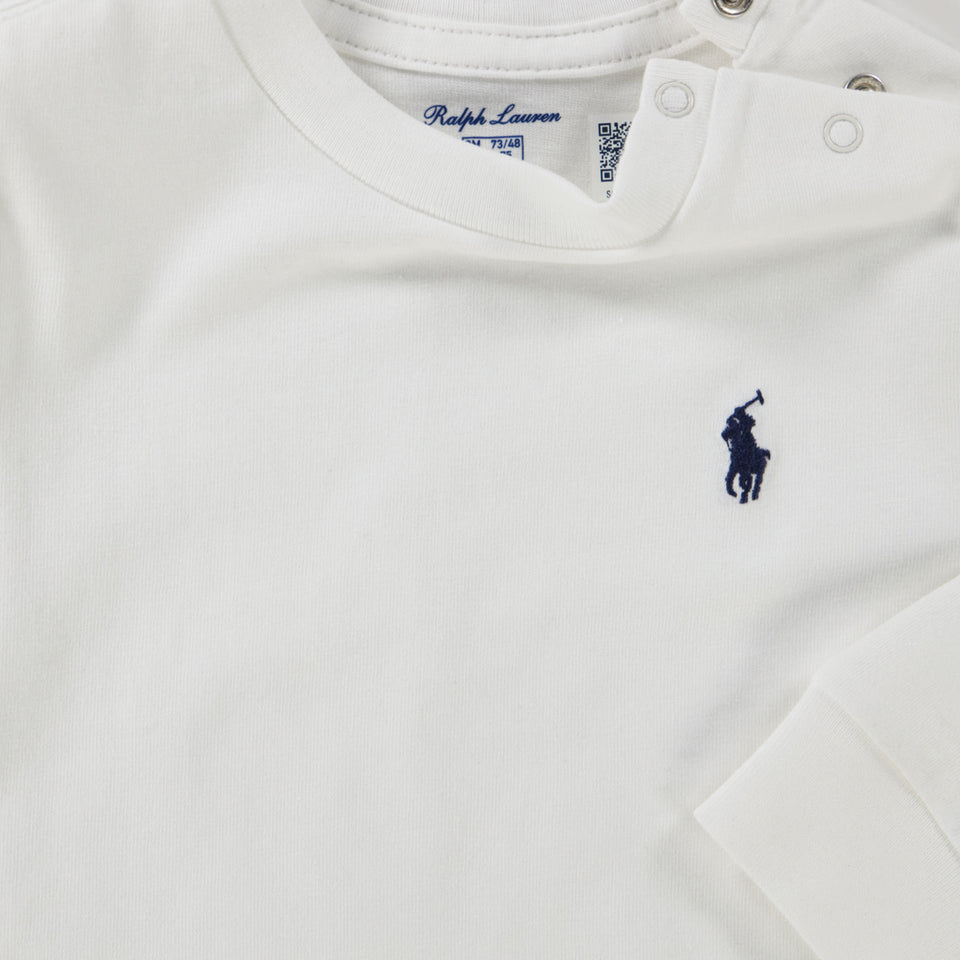 Ralph Lauren Baby Jongens T-Shirt In Wit