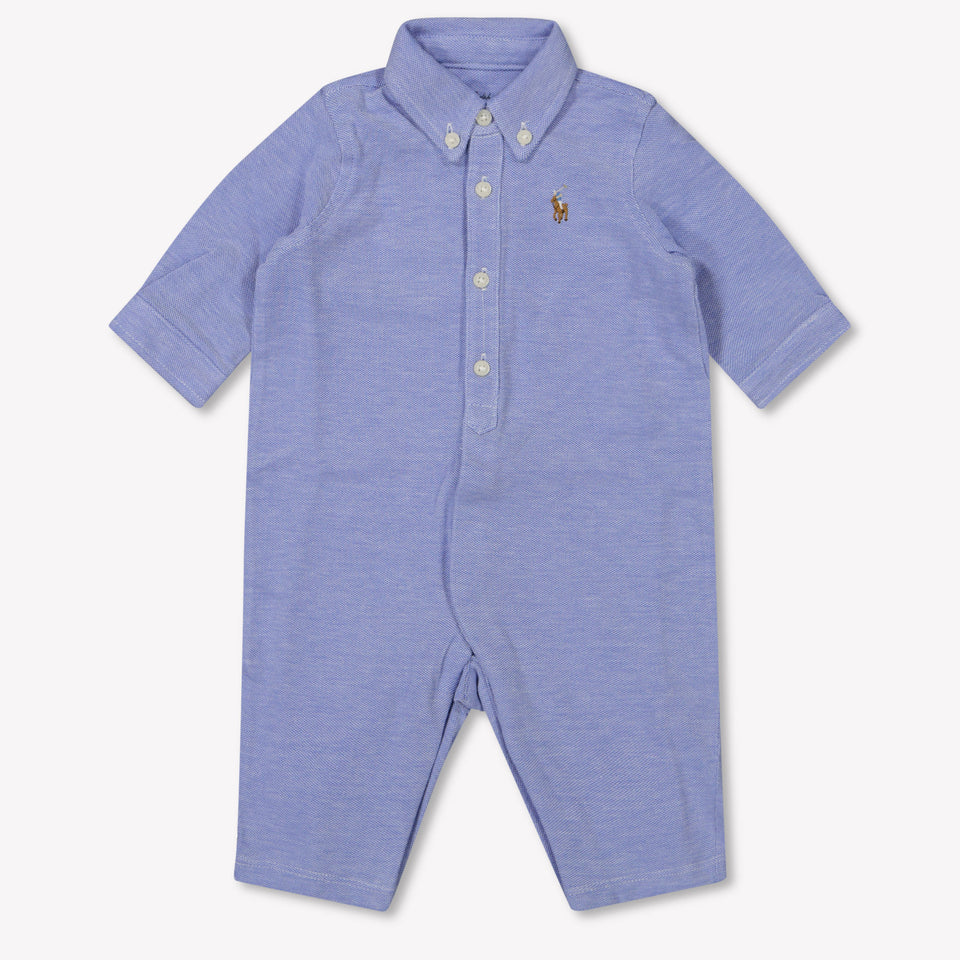 Ralph Lauren Baby Boys Playsuit  Light Blue