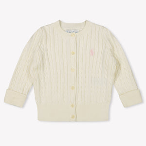 Ralph Lauren Bébé Filles Gilet dans le blanc