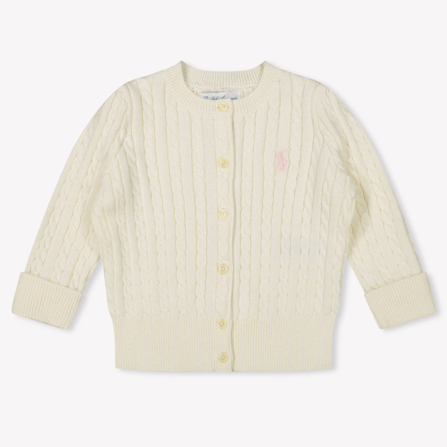 Ralph Lauren Bébé Filles Gilet dans le blanc