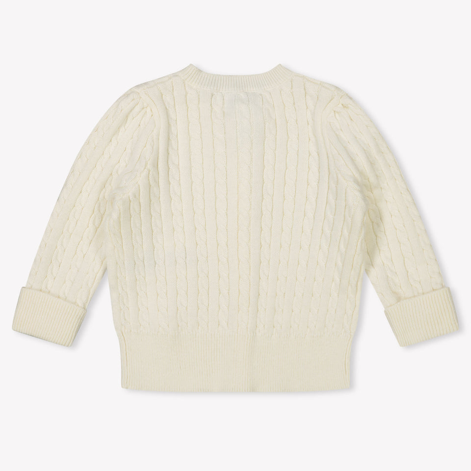 Ralph Lauren Bambino Ragazze Maglia Off White