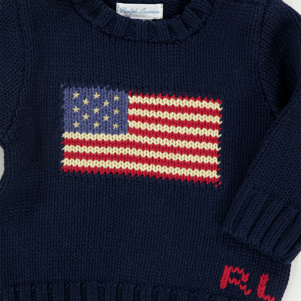 Ralph Lauren Baby Jongens Trui In Navy